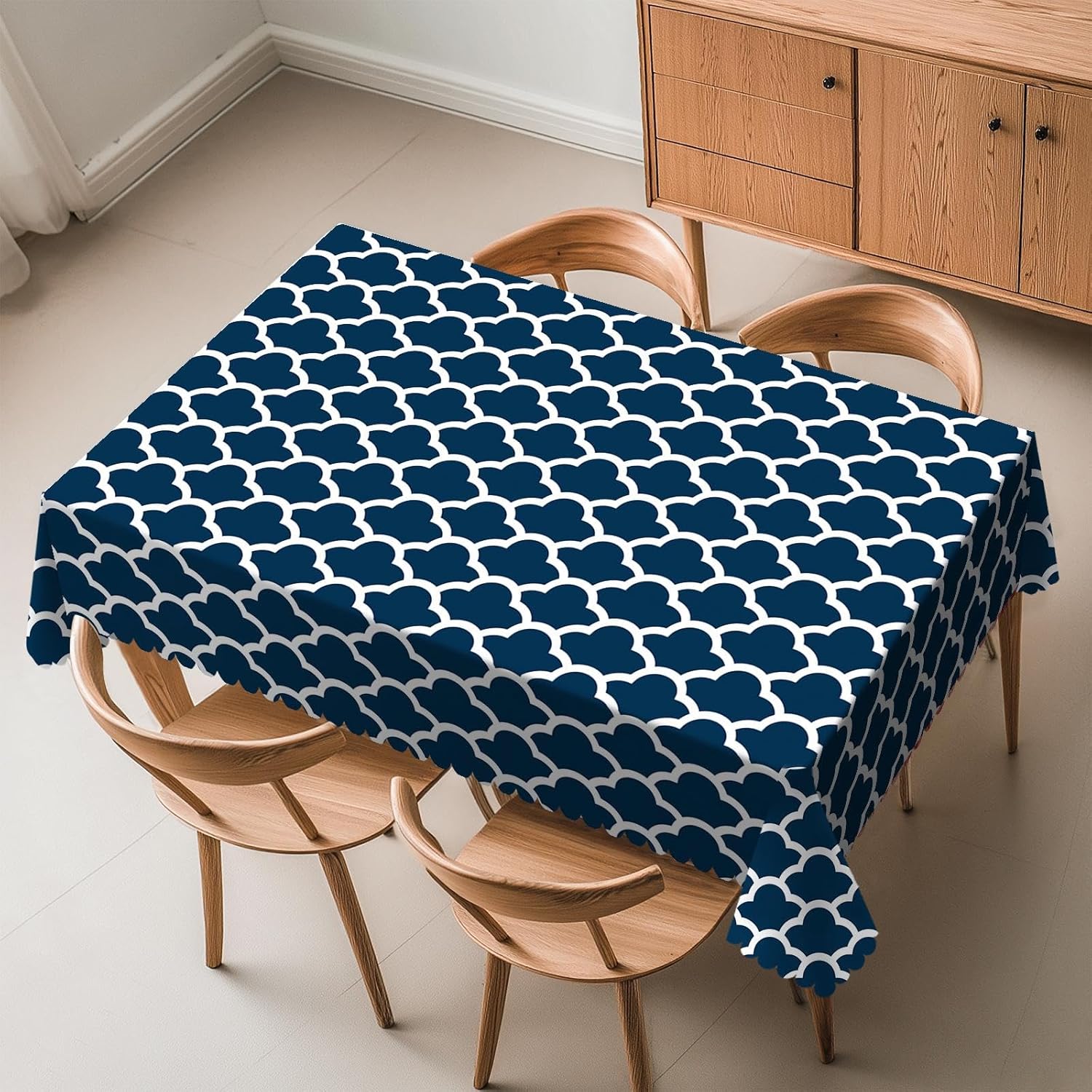 Blue Tablecloth Navy Cloud Sea - Century Textile & Sewing Supply Avenue C North Saskatoon Sk review and price