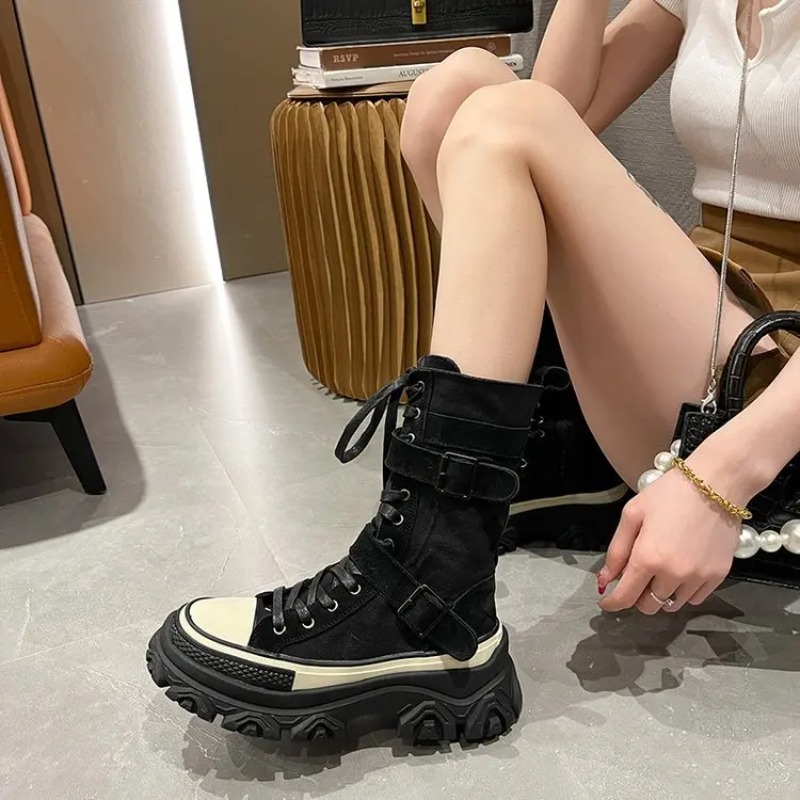 Thick Platform Women Boots Vin - Sewing Latex review and price