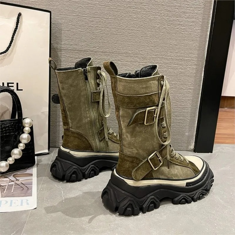 Thick Platform Women Boots Vin - Sewing Latex review and price